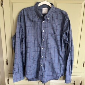 Men's Billy Reid (L Standard Cut) Plaid Lightweight